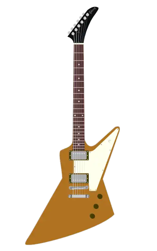 Gibson Explorerをモチーフにしたイラストのフリー素材